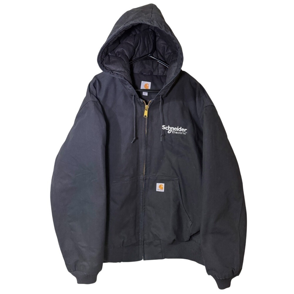 Carhartt Men's Black Quilted Lined Logo Jacket RN-14806 Size 3XL Workwear